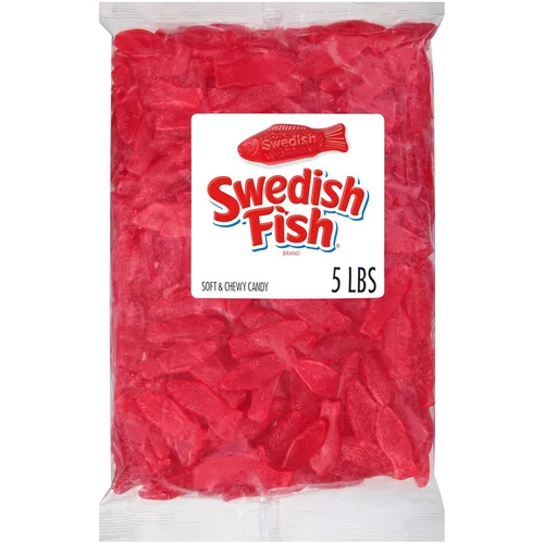 Miniatura 22 de SWEDISH FISH Mini caramelo tropical suave y masticable, caramelo a granel, bolsas de 12 - 8 onzas