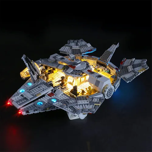Miniatura 4 de YEABRICKS Luz LED para Lego-75257 Star Wars Millennium Falcon Modelo de bloques de construcción (juego de Lego no incluido)