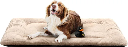 Miniatura 26 de Camas para Perros Almohadilla para Jaula para Perros Medianos/Grandes que se Ajusta a Jaulas de Perros, Almohadilla de Perrera Lavable y Gris