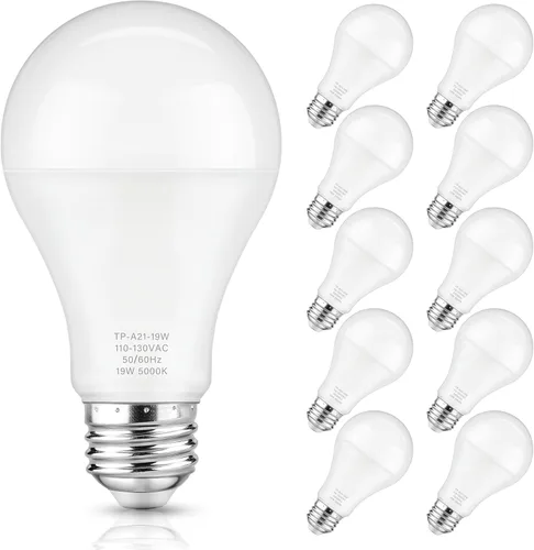 Miniatura 13 de Bombillas LED Maylaywood A21, bombilla LED equivalente a 150 W, luz diurna blanca 5000K, 2600 lm, base E26, no regulable, bombilla LED blanca