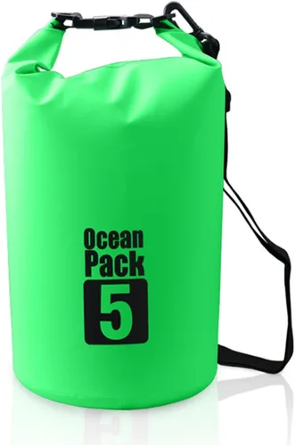 Miniatura 10 de Bolsa seca flotante impermeable Bear Outdoor, para canotaje, kayak, senderismo, snowboard, acampada, rafting, pesca y excursionismo Negro