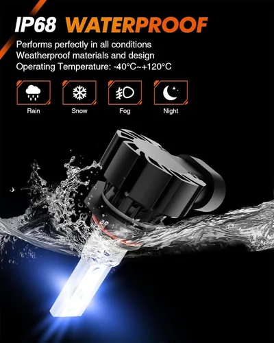 Miniatura 6 de SEALIGHT Bombillas LED antiniebla 9145 H10 Bule, 13,000 LM 6500K blanco frío H10, tamaño 1:1 9040 9140 9145 bombillas LED antiniebla