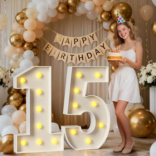 Miniatura 29 de Mixifox Letras V de marquesina de 3 pies, letras grandes iluminadas de 3 pies de alto con luces, letra grande para boda, compromiso, graduación