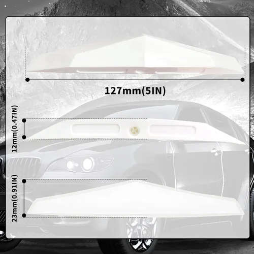 Miniatura 5 de 4 calcomanías protectoras de borde de puerta lateral de automóvil, compatibles con camioneta, camioneta, camioneta. Colisión puede hacer ruido Blanco
