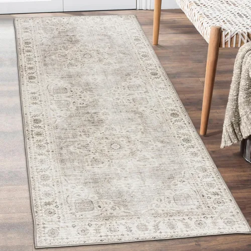 Miniatura 45 de ReaLife Rugs Alfombra pasillo lavable a máquina - Sala de estar, dormitorio, baño, cocina, entrada, oficina - Acolchada de pelo bajo, resistente a