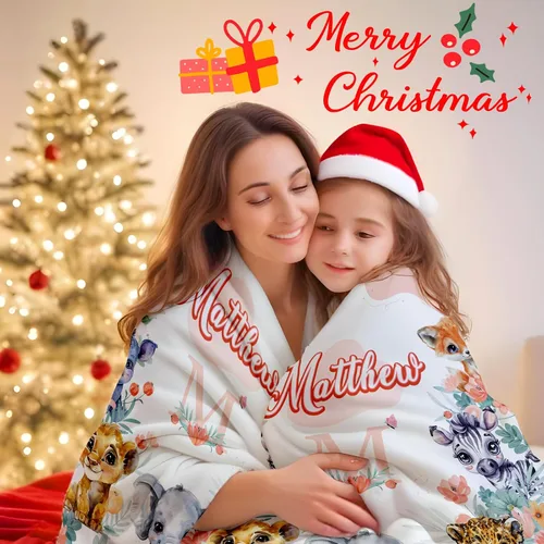 Miniatura 7 de Manta personalizada con nombre para niños, bebés y adultos, regalo único para cumpleaños, Navidad, Día de los Caídos