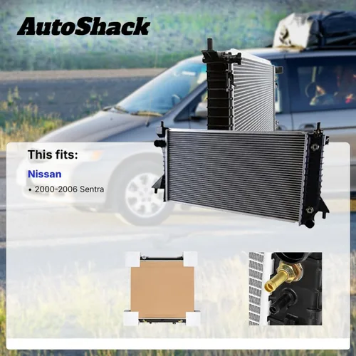 Miniatura 2 de Autoshack - Radiador compatible con Nissan, Sentra 2000-2006, L4 1.8L 2.0L 2.5L