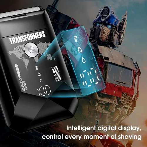 Miniatura 3 de Transformers Afeitadora eléctrica de papel de aluminio para hombres: maquinilla de afeitar eléctrica portátil para la cara - Maquinilla de afeitar