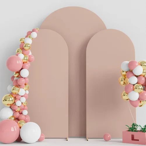 Miniatura 21 de Wokceer Cubierta de Fondo para Arco de Boda 7.2 Pies, Cubiertas Ajustadas de Spandex para Soporte de Arco de Boda de 6 Pies, Juego de 2 Cubiertas