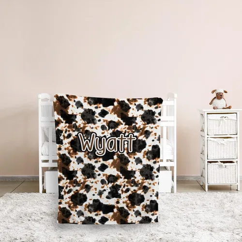Miniatura 9 de Mantas con estampado de vaca, mantas occidentales para bebés, mantas de bebé vaquero, mantas de bebé personalizadas para niñas y niños, Cosas