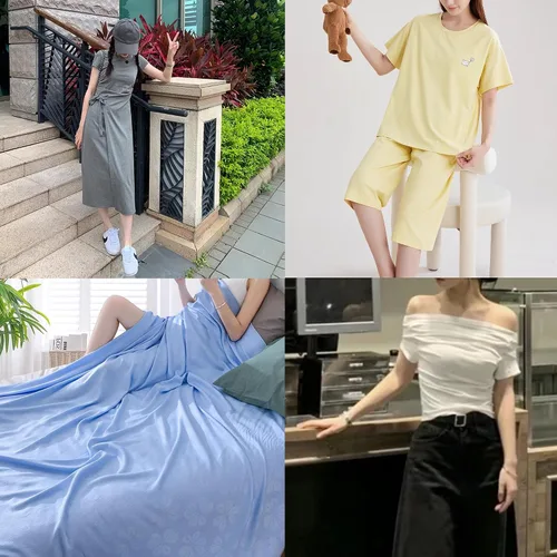 Miniatura 3 de Tela de punto de poliéster de doble cepillado de color sólido 4 vías elástico Spandex tejido de punto DBP tela por yarda para costura de ropa