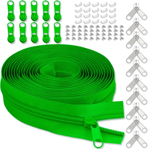 Miniatura 7 de Cinta de cremallera de nailon #5 para costura: YZSFIRM 10 yardas blancas por The Yard Cremalleras de bobina de nailon para manualidades de costura