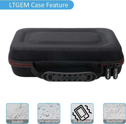 Miniatura 7 de LTGEM - Funda rígida para Leapfrog LeapPad Ultimate Ready para tablet, bolsa de almacenamiento protectora de viaje (negro y gris)