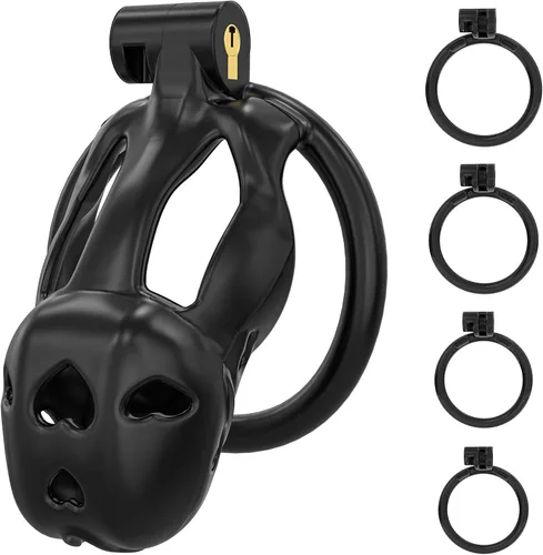 Love 1.0 - Jaula de castidad – Dispositivo de castidad masculina de resina ligera con bloqueo invisible, equipo de bondage para hombres, diseño