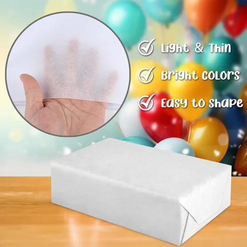 Miniatura 3 de Morcheiong 60 hojas de papel de seda blanco para envolver regalos, papel de seda a granel para manualidades, manualidades, floral, cumpleaños, boda