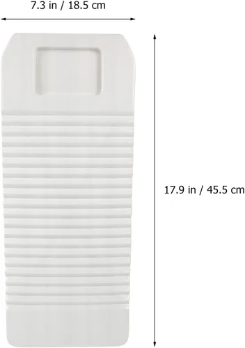 Miniatura 4 de YARNOW Tabla de lavado de silicona tabla de lavar tabla de lavar lavadero limpio Lavandería Limón Washboard para lavandería Blanco