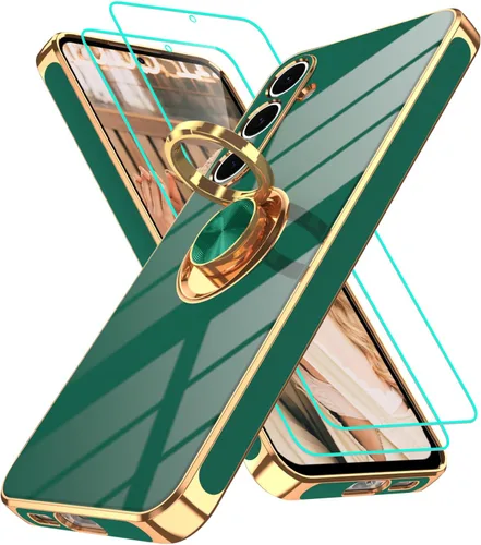 Miniatura 180 de Gritup Funda para Samsung Galaxy A14 5G: Funda Samsung A14 con 2 Protectores de Pantalla, Soporte de Anillo con Rotación 360°, Soporte Magnético