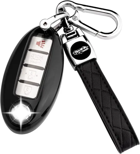 XIYANG TRADE Funda para llavero Nissan con llavero, funda de TPU suave para llave de protección completa para Altima Rogue Maxima Sentra Infiniti