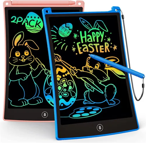 Miniatura 12 de KOKODI Juguetes para niñas y niños de 3, 4, 5, 6 años, tableta de escritura LCD reutilizable de 10 pulgadas, colorida, para garabatos, almohadilla