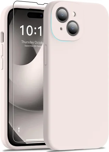 Miniatura 11 de DEENAKIN Funda de silicona compatible con iPhone 12 con protector de pantalla, mejora la protección de la cámara, funda protectora suave y flexible