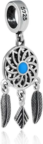 Miniatura 2 de Plata de ley 925encanto Dream cather Encanto Wing encanto flor encanto para pandora pulsera