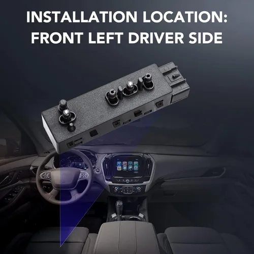 Miniatura 5 de 25974714 Interruptor de asiento eléctrico para el lado del conductor Compatible con Chevy Malibu Camaro Equinox Malibu GMC Acadia Terrain Buick