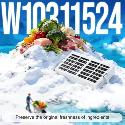 Miniatura 10 de W10311524 AIR1 Cartucho de filtro de aire de repuesto para refrigerador Whirlpool Kenmore compatible con filtro de aire de refrigerador Fresh Flow