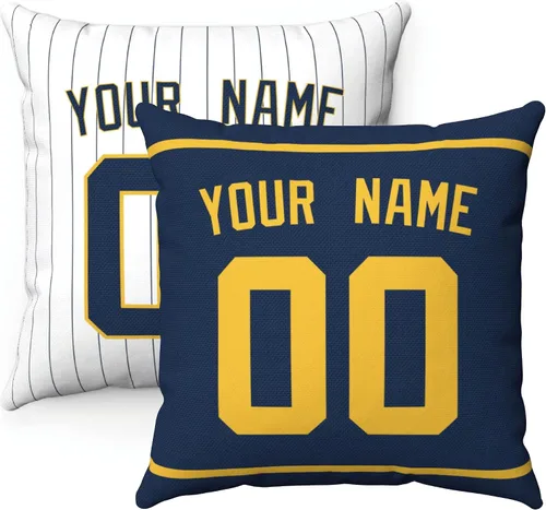 Miniatura 7 de ANTKING Paquete de 2 almohadas personalizadas con cualquier nombre y número, regalo personalizado para hombres, mujeres y niños Para Philadelphia