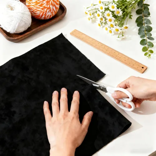 Miniatura 3 de Tela de tapicería de gamuza negra de 64 pulgadas de ancho por 40 pulgadas, material de microgamuza suave y suave de doble cara para reemplazo