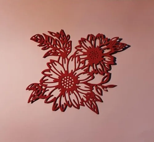 Miniatura 5 de Troqueles de metal con hojas de flores, hojas de girasol, plantillas de corte de boda para álbumes de recortes, manualidades, álbumes de recortes
