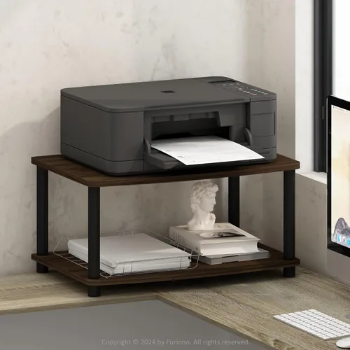 Miniatura 13 de Furinno TURN-S-TUBE - Soporte para TV, centro de entretenimiento de 3 niveles sin herramientas, consola de TV para televisores de hasta 46 pulgadas
