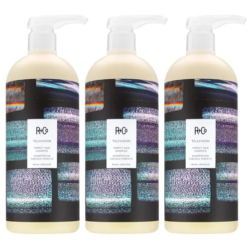 Miniatura 7 de R+Co TELEVISION Perfect Hair Shampoo - Limpiador hidratante y suavizante para el cabello, añade brillo y suavidad, todo tipo de cabello