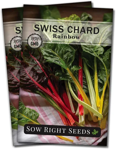 Miniatura 8 de Sow Right Seeds - Semillas de acelga arcoíris para plantar - Paquete de reliquia sin OMG con instrucciones para plantar y cultivar un huerto casero