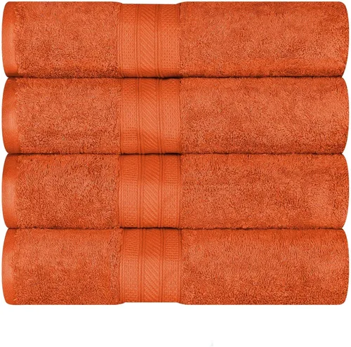 Miniatura 28 de Superior Juego de 2 toallas de baño de fibra larga 100% algodón peinado de 27.64 oz/m², para baño, ducha, cocina, súper suave, afelpado, altamente