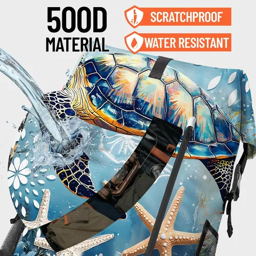 Miniatura 2 de Bolsa seca impermeable Bolsas secas marinas para kayak, senderismo, tortugas marinas, estrellas de mar, mochila con cierre enrollable, mochila