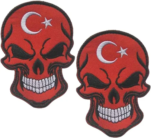 Miniatura 8 de 2 parches de bandera de AliPlus de España, parches de calavera bordados, tácticos, militares, moral, parche con gancho y bucle