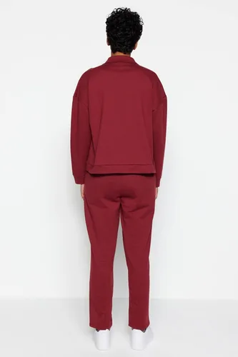 Miniatura 5 de Trendyol Conjunto de dos piezas de sudadera de punto medio liso para mujer