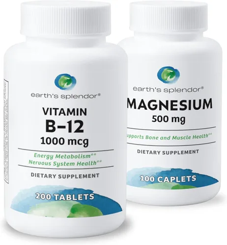 Miniatura 16 de Suplementos de energía Earth's Splendor, con vitamina B12, sin color ni sabor artificial, sin gluten, apoyo para el metabolismo energético