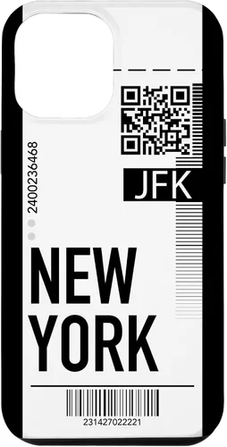 Miniatura 25 de Funda para iPhone 13 Pro Max New York Air Flight Ticket Phone Case