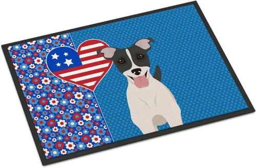 Miniatura 168 de Caroline's Treasures WDK5119JMAT Airedale Terrier USA - Tapete para interiores o exteriores, 24 x 36 pulgadas, tapete para puerta delantera
