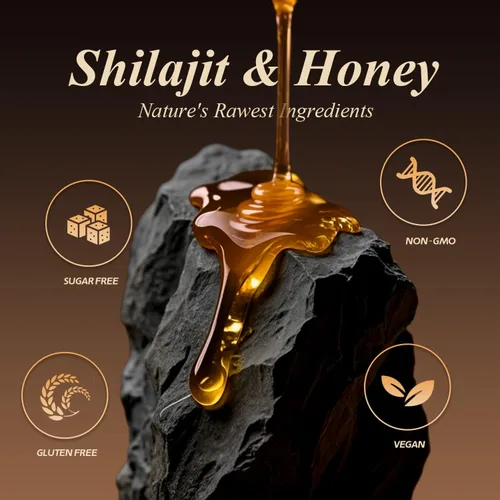 Miniatura 3 de AUIXOPI Pure Shilajit Palitos de miel Shilajit Más de 85 minerales traza, aumenta la energía, mejora la inmunidad, shilajit para hombres, 30