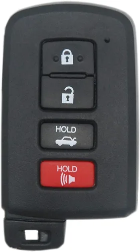 Funda para llavero inteligente con control remoto para Toyota Highlander Avalon Camry Corolla RAV4 89904-06140 HYQ14FBA Reemplazo de llave de coche