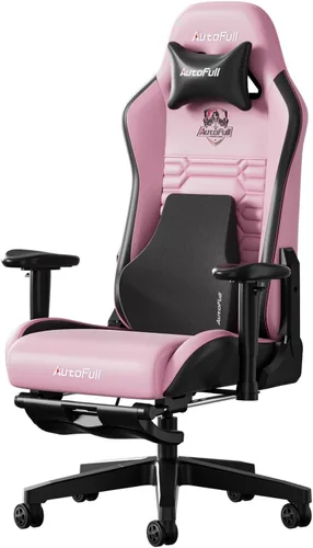 AutoFull C3 Silla Gaming, Silla Gaming Estilo Carreras con Soporte Lumbar Ergonómico, Silla de PC de Cuero PU de Respaldo Alto Ajustable con