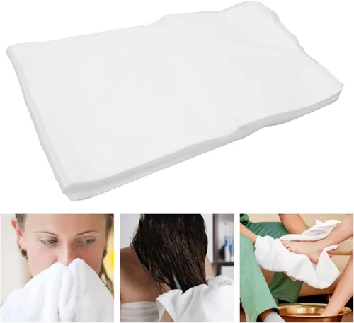 Miniatura 2 de Sonew Toallas de baño desechables, 100 unidades, fibra superfina suave, absorción de agua, secado de pelo, toallas de baño para el hogar