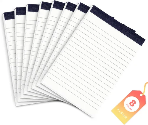 Miniatura 9 de 6 paquetes de blocs de notas pequeños de repuesto 3 x 5 pulgadas con 30 hojas de papel para notas en cada bloc Mini blocs de bolsillo de repuesto