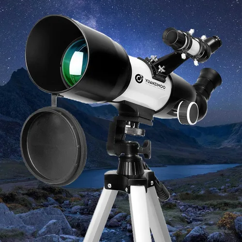 Miniatura 6 de Telescopio de 2.756 in de apertura 15.748 in refractor astronómico telescopio portátil para niños adultos principiantes con trípode adaptador