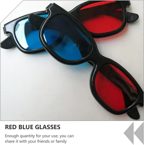 Miniatura 8 de Proyector 3D rojo, 20 unidades, 3 marcos, gafas de estilo 3D para juegos de películas en 3D, lentes de visualización 3D, computadoras portátiles