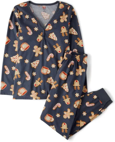 Miniatura 5 de The Children's Place Pijama de Navidad unisex para bebé, algodón Esqueleto