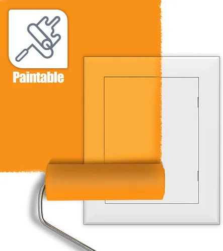 Miniatura 5 de Flamorrow Panel de acceso para paneles de yeso, puerta de acceso de fontanería, cubierta de orificio de pared autoadhesiva de 5 x 7 pulgadas