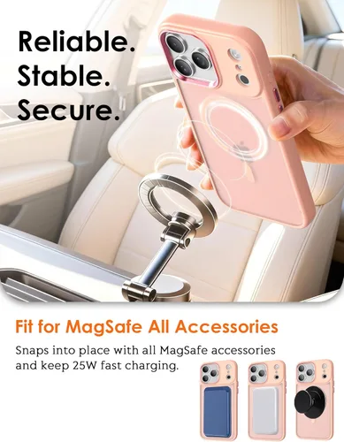 Miniatura 3 de IAIYOXI Funda magnética para iPhone XR [compatible con MagSafe], translúcida mate, delgada, delgada, a prueba de golpes, para mujeres, hombres